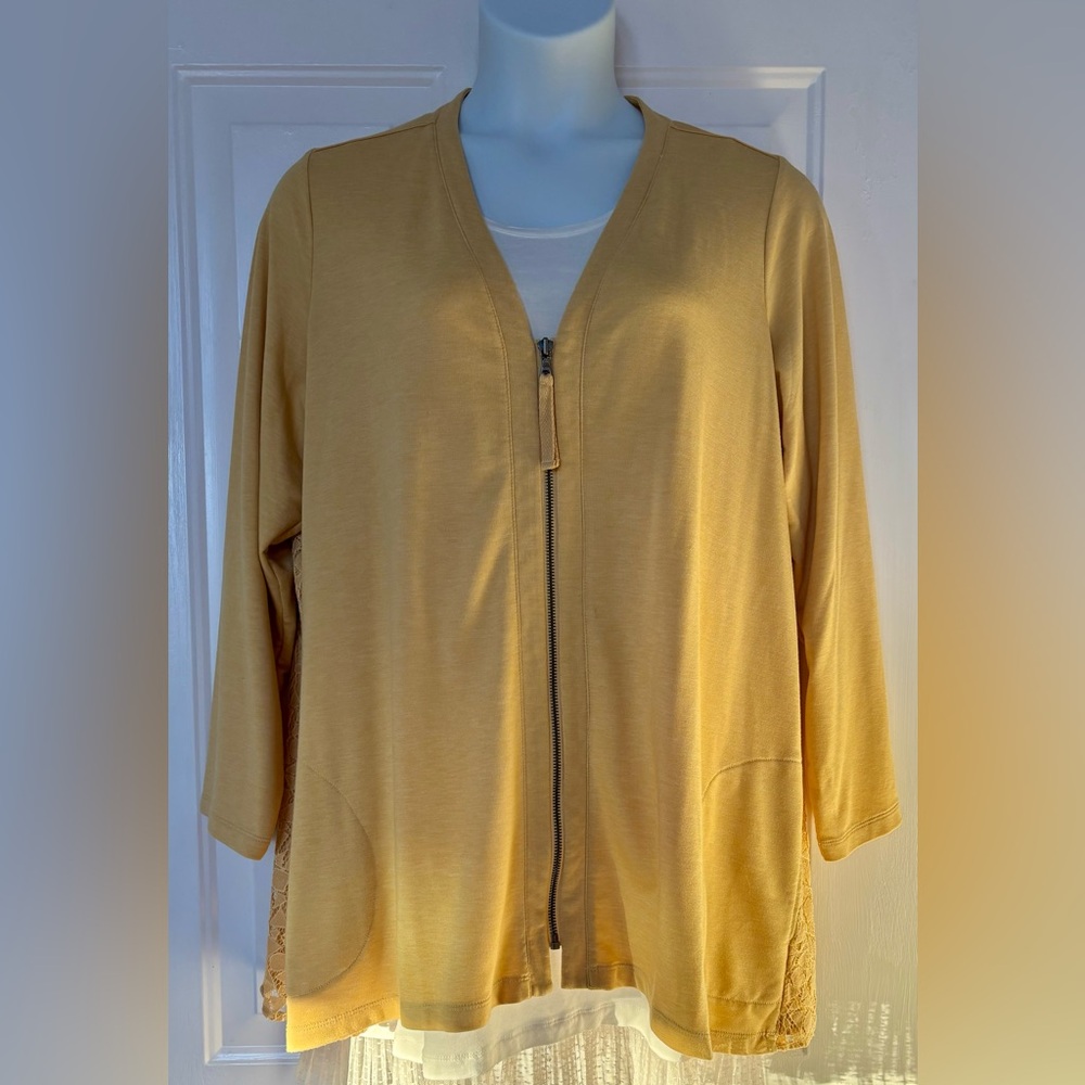 LOGO Yellow Lace Accent Jacket 2X - Picture 2 of 6